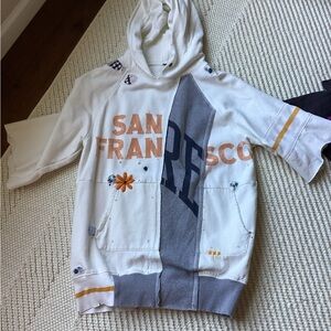 Free People, distressed sweatshirt, size small